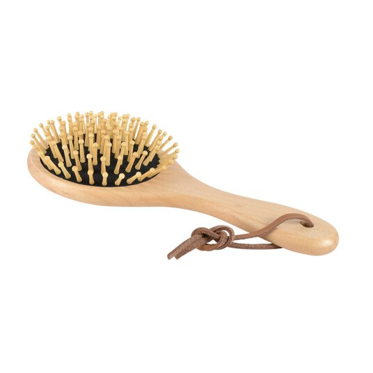 Borstiq Farm Borstiq mane/tail brush in wood round Borstiq Farm Borstiq mane/tail brush in wood round