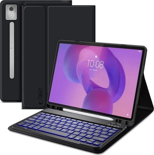 Tech-Protect Lenovo Idea Tab Pro SmartCase Pen Bluetooth-tastaturveske Svart