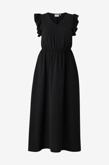 Only Carmakoma Maxikjole carMetta Life S/L Long Dress Wvn Svart