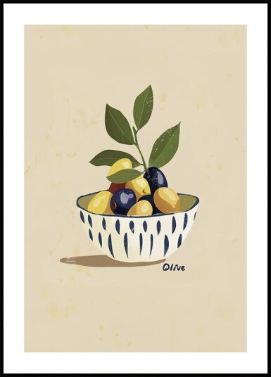 Bowl of Olives Plakat Plakat / 100x150cm