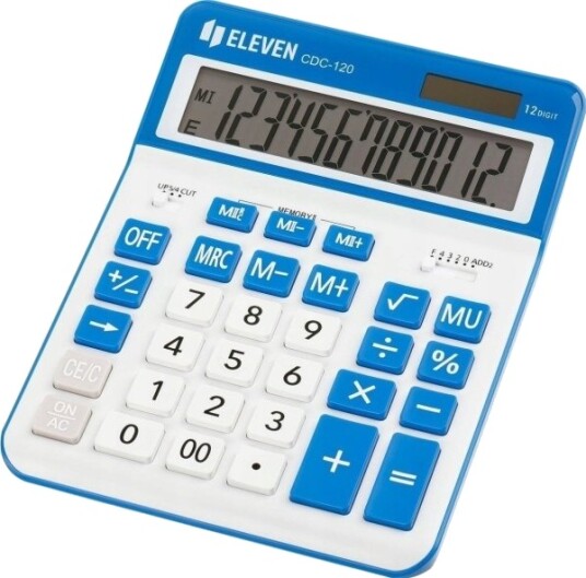 Eleven Kontokalkulator Eleven Eleven Hvit Cdc120whnv Blå Knapper