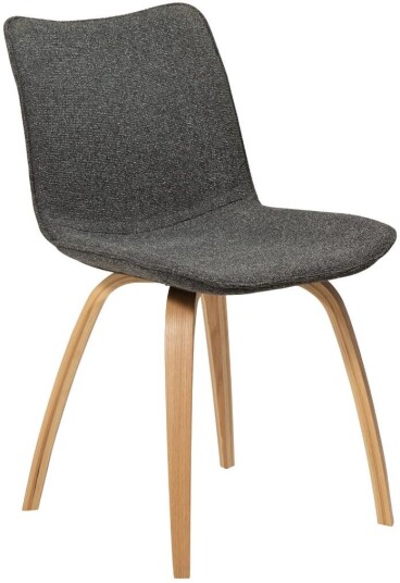 Glee Dan Form spisestuestoler bouclé mørkegrå.