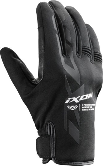 MC-hansker Ixon LS Tekstil/Skinn Win Pro Cain 2 Dame Sort/Hvit L