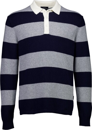 Lindbergh Rugby Polo Jumper DK NAVY S