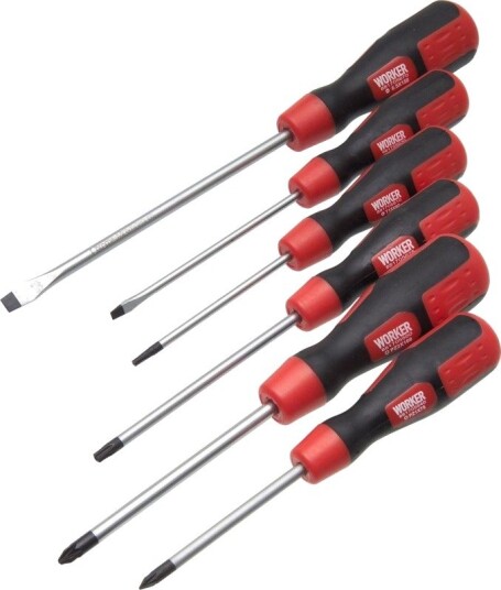 Worker Skrutrekkersett 6 Deler Worker Skrutrekkersett 6 Deler