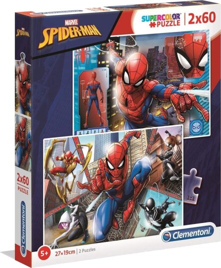 Clementoni 2x60 Puslespill Kids Spider 