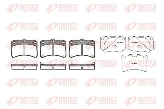 Bremseklosser REMSA 0723.02 Bremseklosser REMSA 0723.02