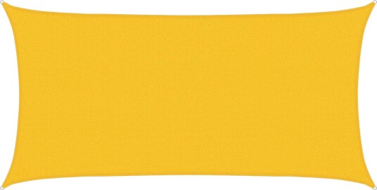 vidaXL Solseil Gul 2 x 6 m HDPE