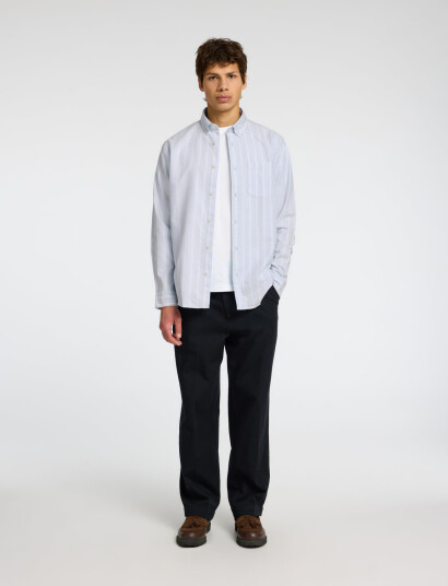 Selected Slhregrick-Ox Shirt Ls Noos - Blue - S Selected Slhregrick-Ox Shirt Ls Noos - Blue - S