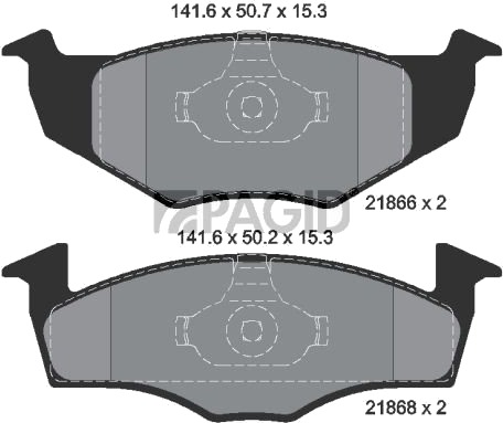 PAGID T1143N Bremseklosser