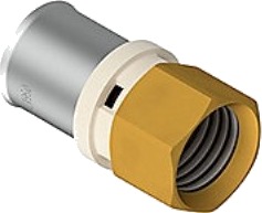 Futura Overgang 20-3/4 Press Overgang Med Muffe Eco Brass