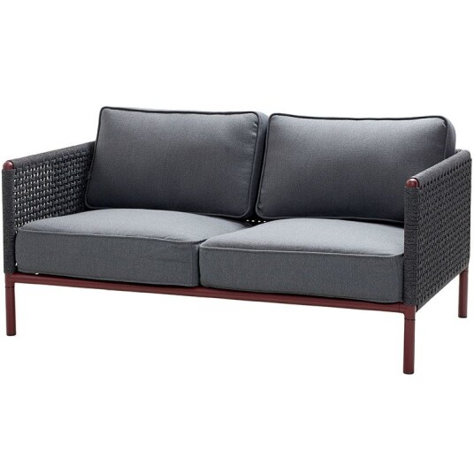 Cane-line Encore 2-seters sofa Grey / Bordeaux Cane-line Encore 2-seters sofa Grey / Bordeaux