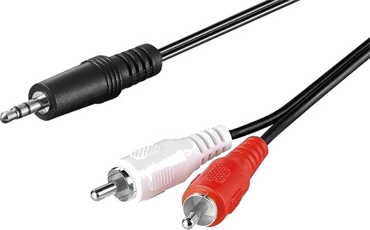 Goobay 3.5mm til 2X RCA Lydkabel 10 m Svart