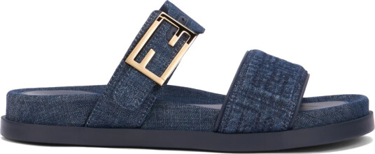 Fendi Dame Sko Blå 36 EU,