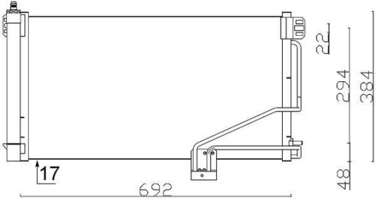 Kondensator MAHLE ORIGINAL AC 347 001S