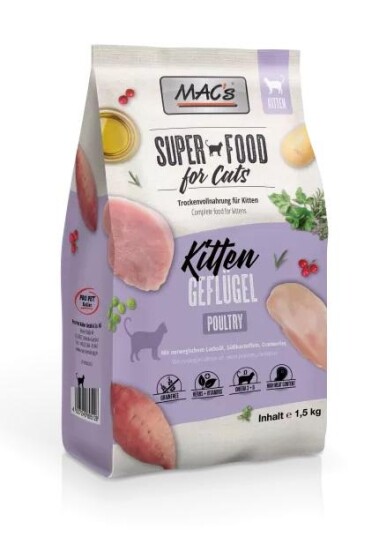 Macs Mac'S Super Food For Kittens 15Kg Fjørfe Kattungefôr