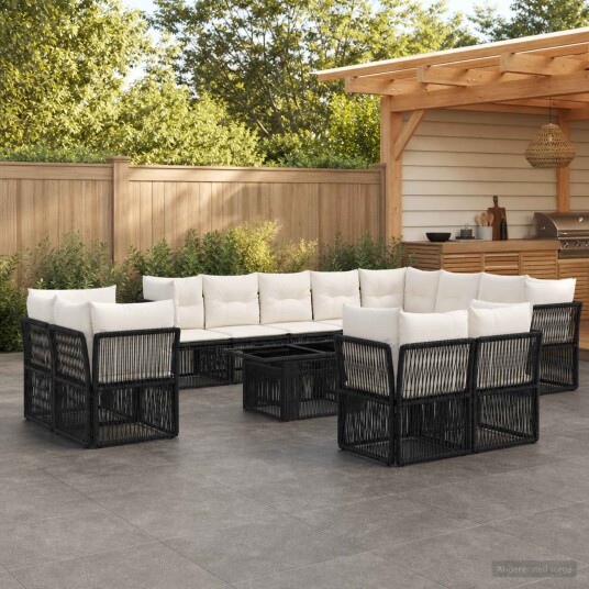vidaXL Hagesofa Set 13 pcs polyrotting