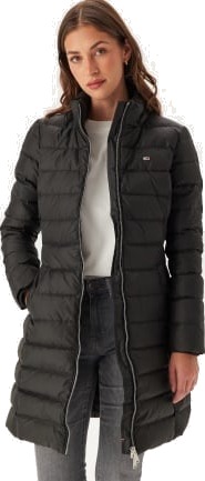 TOMMY JEANS Tjw Essential Hooded Down Coat BDS Black L TOMMY JEANS Tjw Essential Hooded Down Coat BDS Black L