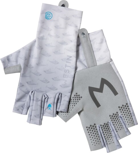 Westin Solar Upf Half Finger Glove Grey Westin Solar Upf Half Finger Glove Grey