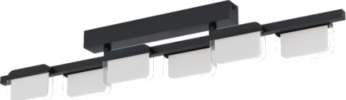 Eglo Ervidel Loft 6 L930 Sort/Hvit