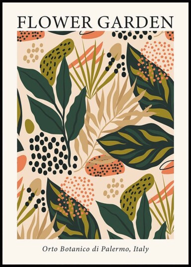 Flower Garden Palermo Plakat Plakat / 100x150cm