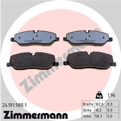 Bremseklosser ZIMMERMANN 24191.980.1 Bremseklosser ZIMMERMANN 24191.980.1