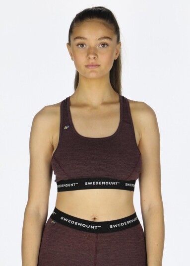 Swedemount Himalaya Merino Wool Top W Plum Melange 40/42 Sport-Bh Swedemount Himalaya Merino Wool Top W Plum Melange 40/42 Sport-Bh