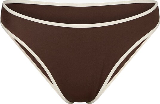 Neo Noir - Bikinitruse Jovita Solid Contrast Bikini Brief - Brun