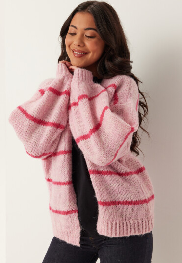 Vero Moda Vmmaybe Art Ls Open Cardigan Noos Lx Pink S Vero Moda Vmmaybe Art Ls Open Cardigan Noos Lx Pink S