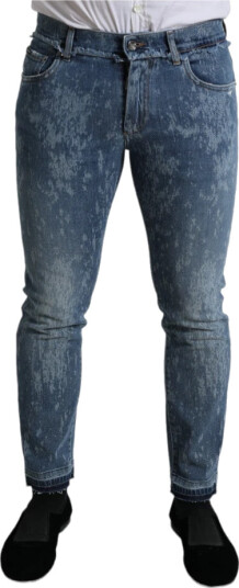 Dolce & Gabbana Herre Jeans Blå 5XL,