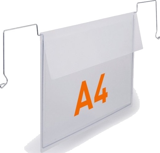 Durable 118819 A4 Polypropylen Pp Stål Zink Gjennomsiktig 1 Ark 535 Mm 280 Mm