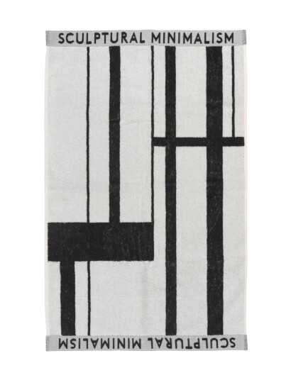Kristina Dam Studio Minimal Towel Cotton Patterned Kristina Dam Studio BLACK/OFF WHITE 50X80CM