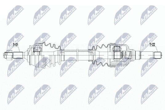 Nty Drivaksel NTY NPW CT 095 Nty Drivaksel NTY NPW CT 095