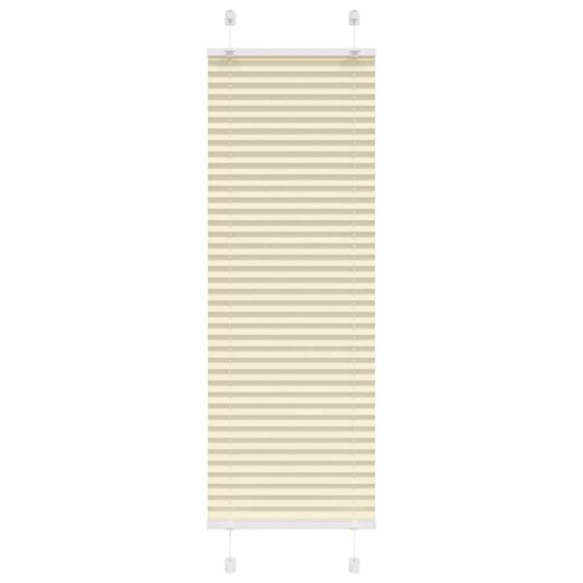 plisségardin krem 40x100 cm Stoff Bredde 39,4 Polyester