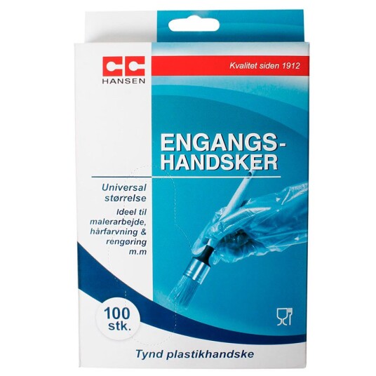 CC Hansen Engangshansker Plastik 100pk