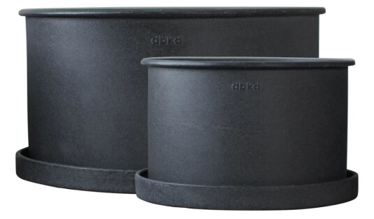 DBKD Plant bowl krukke 2-pakning Svart DBKD Plant bowl krukke 2-pakning Svart