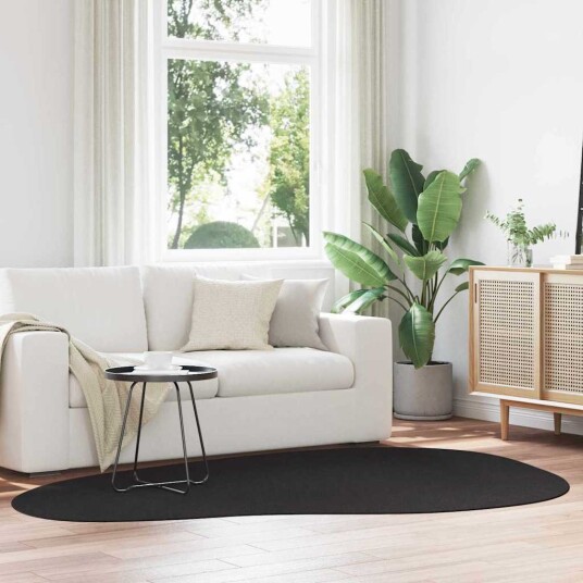 Teppe Svart 160 x 230 cm Polyester Teppe Svart 160 x 230 cm Polyester
