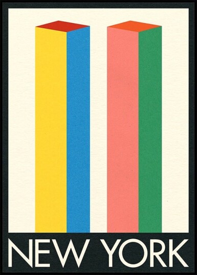 New York Twin Towers Plakat / 70x100cm