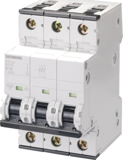 AUTOMAT 10kA 3POL C6 5SY4 – Robust og driftssikker 3-polet automatsikring