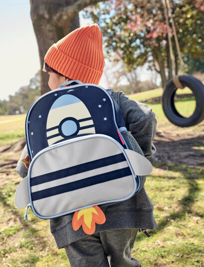 Skip Hop Skip Hop Spark Style Little Kid Backpack "Raket" Blue ONE SIZE