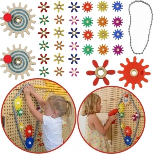 Masterkidz Gears Bygg Din Egen Mekanisme - Masterkidz Stem Science And Creative Board