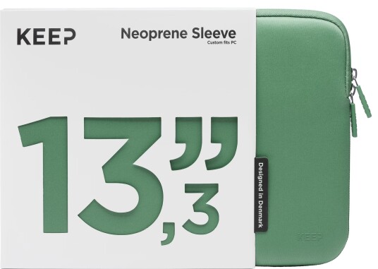 KEEP 13,3" PC neopren etui (Jade Green) KEEP 13,3" PC neopren etui (Jade Green)