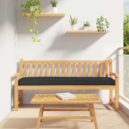vidaXL Pallet Pute Sett 2 stk. Oxford Stoff Svart 200 x 40 x 8 cm
