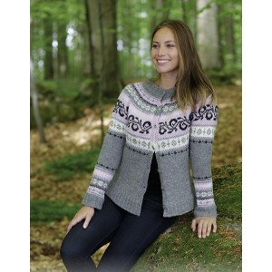 Telemark Jacket by DROPS Design Jakke Strikkeoppskrift str. S XXXL Small