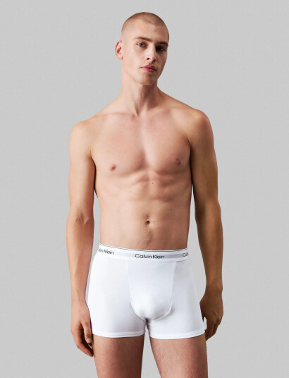 Calvin Klein Relaxed Fit Trunk 3Pk - White - XS