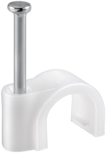 Goobay kabelklemmer 6mm hvite - 100 stk Goobay kabelklemmer 6mm hvite - 100 stk