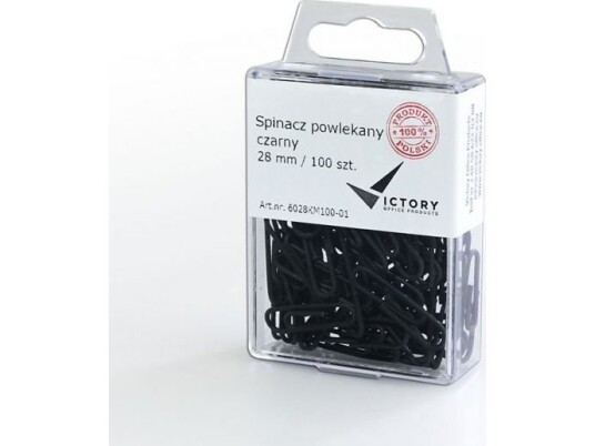 Victory Office Produkt Victory Office Kontorklipper 28Mm 100 Stk. Rund Belegget Sort Hengt Plastbeholder Victory Office Produkt Victory Office Kontorklipper 28Mm 100 Stk. Rund Belegget Sort Hengt Plastbeholder