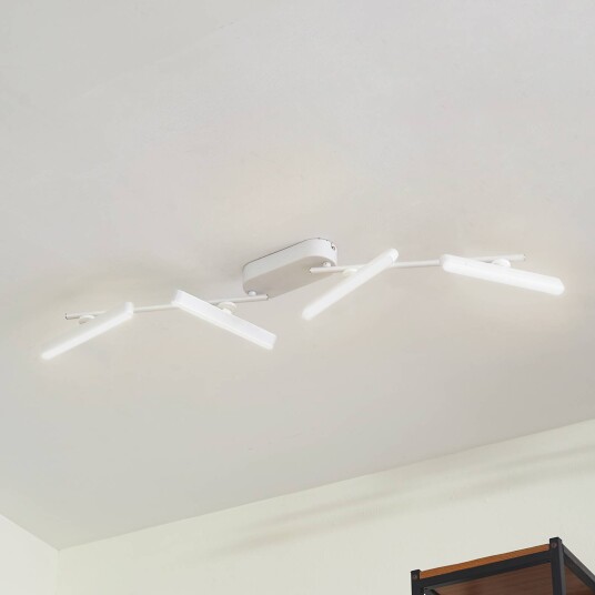 Lindby LED-spotlight Eldrin hvit 4 lyskilder lyslist