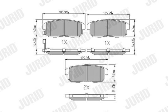 Bremseklosser JURID 572592J Bremseklosser JURID 572592J