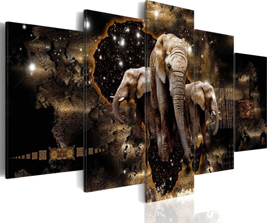 Bilde Brown Elephants 200x100 Artgeist sp. z o. o.